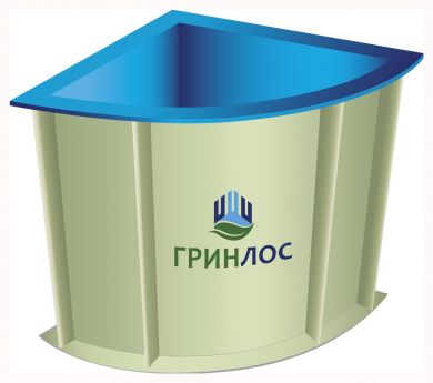 ГРИНЛОС Купель 1000*1000*1500 Угловая