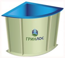 ГРИНЛОС Купель 1100*1100*1500 Угловая