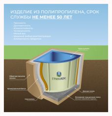 ГРИНЛОС Купель 1000*1000*1500 Угловая