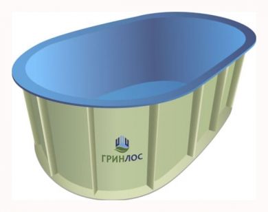 ГРИНЛОС Купель 3000*1500*750 Овальная