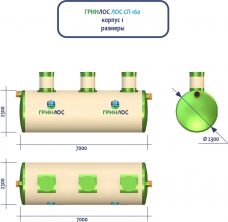 ГРИНЛОС Ливневая канализация 160-2300 стеклопластиковая