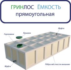 ГРИНЛОС Емкость 6 м3 прямоугольная наземная