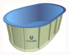ГРИНЛОС Купель 3000*1500*750 Овальная