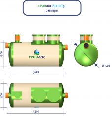 ГРИНЛОС Ливневая канализация 5-1500 стеклопластиковая