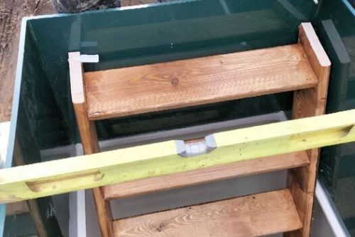 Монтаж Погреб ЛКТБ 2000*2000*2000 с боковым сходом через люк комфорт с тамбуром