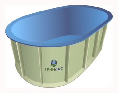 ГРИНЛОС Купель 3000*1500*500 Овальная