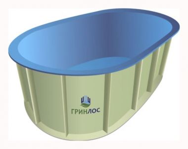 ГРИНЛОС Купель 3000*1500*750 Овальная