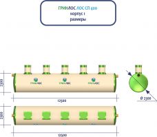 ГРИНЛОС Ливневая канализация 400-2300 стеклопластиковая