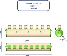 ГРИНЛОС Ливневая канализация 200-2300-2 стеклопластиковая