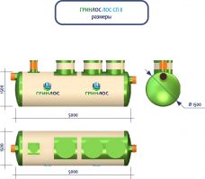 ГРИНЛОС Ливневая канализация 8-1500 стеклопластиковая